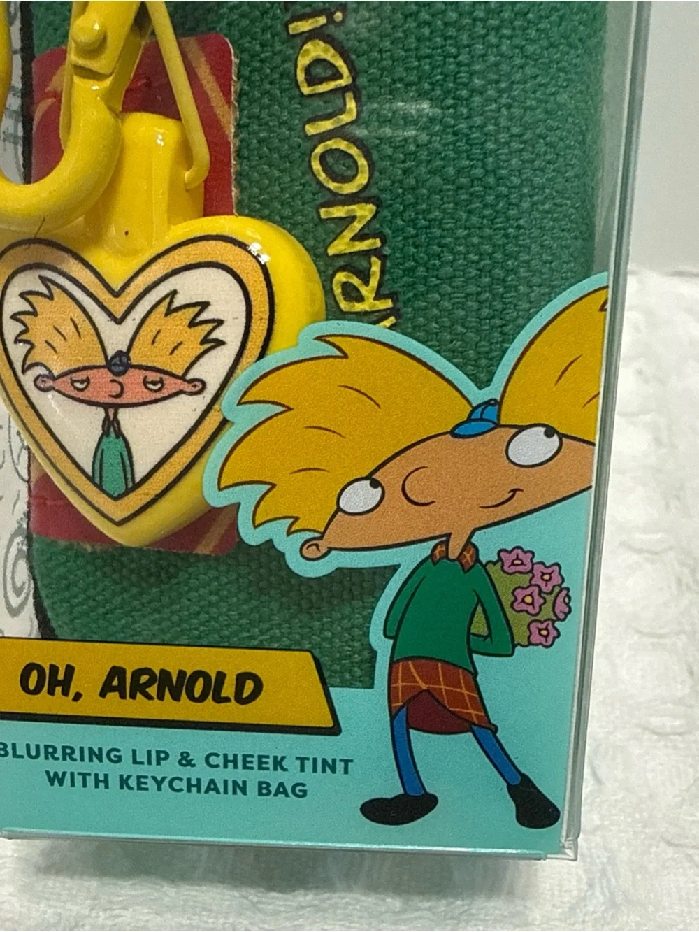 Nickelodeon Profusion Cosmetics, Oh Arnold Lip & Cheek With Keychain Bag.